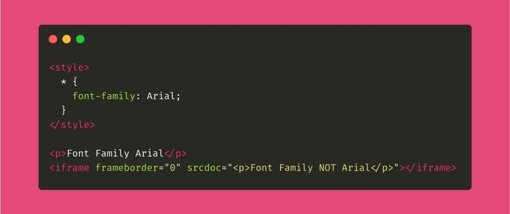 One weird trick! (To encapsulating your CSS)