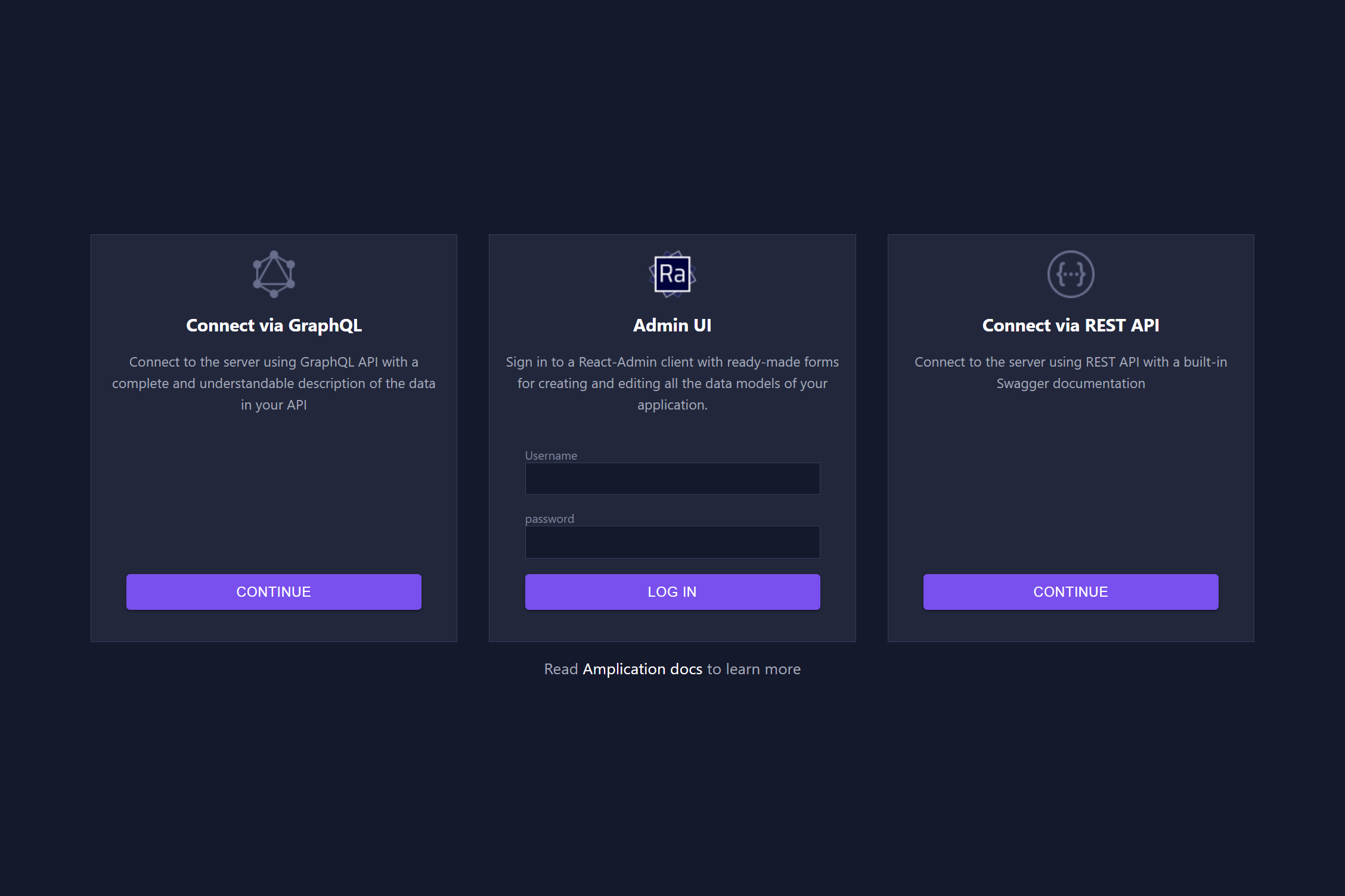 The Admin UI