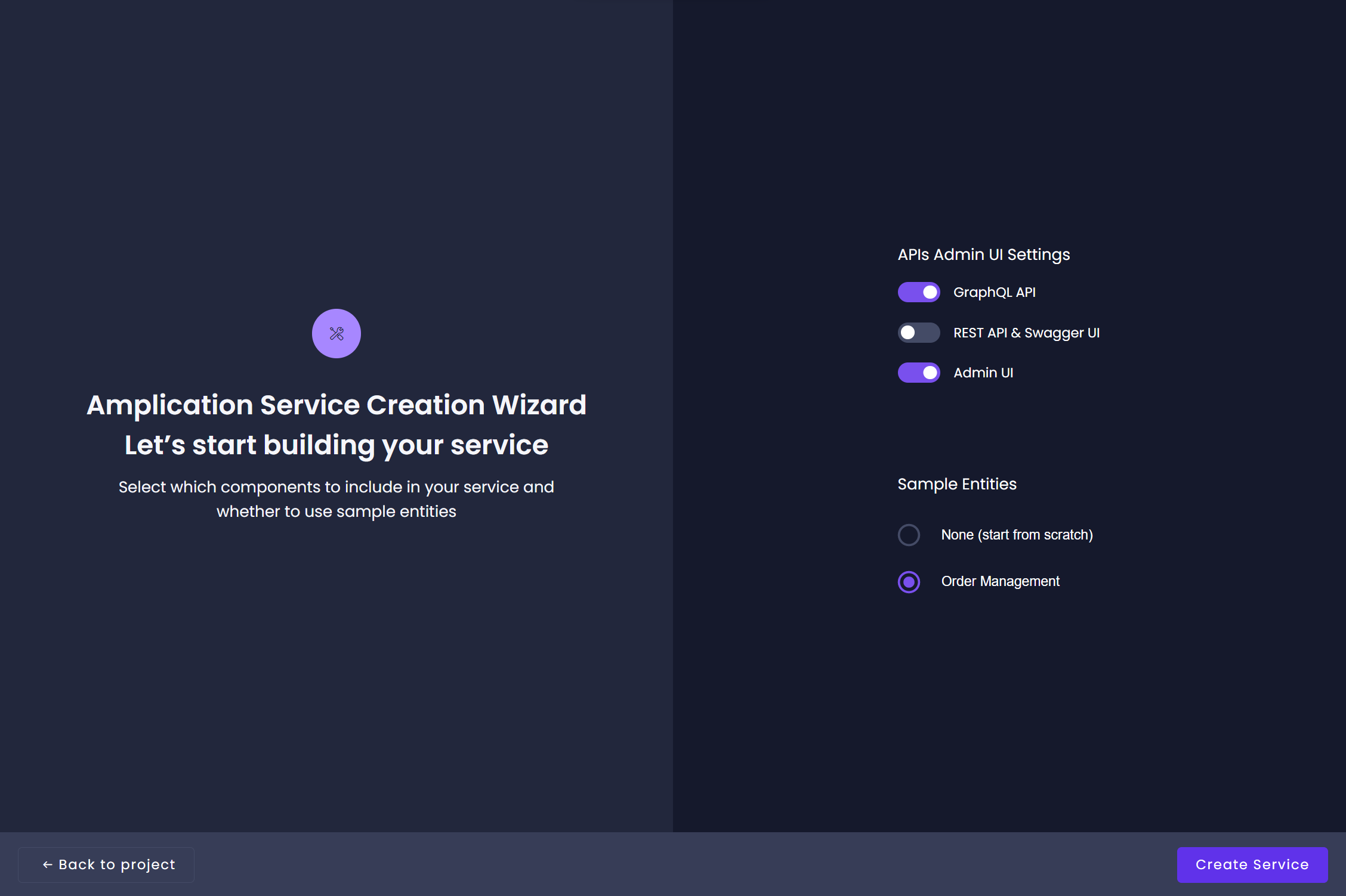 Create a service